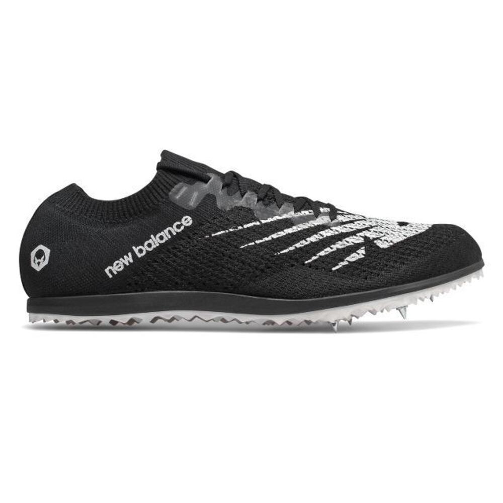 NEW Size 12.5 Mens New Balance Black and White Distance Track Spikes ULD5KBW7